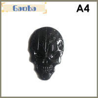 Gaoba สติ๊กเกอร์3D ติดรถยนต์รถโลหะด้านข้างแผ่นบังโคลนหลังลำตัวรูปลอกป้ายสัญลักษณ์กะโหลกศีรษะสำหรับรถยนต์