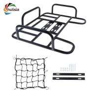 Chulisia แร็คสายรัดของรถมอเตอร์ไซค์พร้อมตาข่ายสำหรับอุปกรณ์ตกแต่งจักยานจักรยานเสือภูเขาตะกร้าหลังสัมภาระจักรยานชั้นวางของ