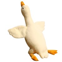 【CW】50cm Giant Duck Plush Toys Fluffy Sleep Pillow Cute Animal Stuffed Swan Goose Soft Dolls Floor Mat Kids Girls Birthday Gift toys