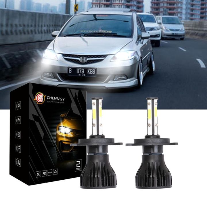 หลอดไฟหน้า-led-สีขาวสําหรับ-honda-city-sel-4thgen-year-2003-2008-รับประกัน-10-เดือน