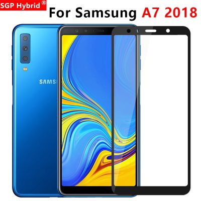 แก้วป้องกันสำหรับ Samsung A7 A750 A730 2018กระจกเทมเปอร์กระจกนิรภัยบนกาแลคซี A72018 7 7a 750 730เคสเต็มตัวฟิล์ม9ชม.