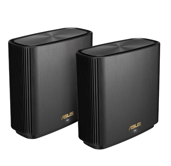 MESH WI-FI (เครือข่ายไวไฟ) ASUS ZENWIFI AX (XT8) - TRI BAND 2 PACK MESH WI-FI AX6600 (BLACK)