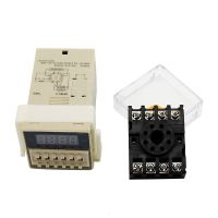 DH48S-S Programmable Timer Charger with DH48S Socket Base DIN Rail Sec 0.1S-990H 220V