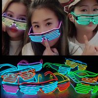 LED Glasses Light Up Shades Flashing Luminous Rave Night Christmas Activities Wedding Birthday Party Decoration