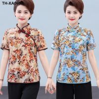 New summer short qipao jacket improved cheongsam unlined upper garment 2022 ethnic Chinese play high render