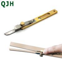 1SET Leather Craft Tools DIY Incision Cutter Knife Copper Trimming Knife with Blade Leather Cutting Tool DIY Cutting Separator