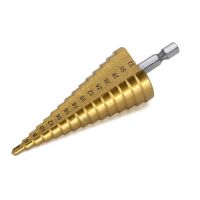 HSS Step Drill Bit 4-32mm Hex Titanium Cone Hole Cutter Multifunction Reamer Plate Iron Aluminum Plate Drilling Metal Core Drill