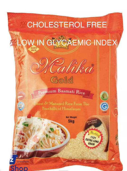 Malika Gold Premium Basmati Rice Low Glycemic Index Extra Long Grain