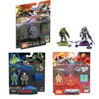 Mega Construx Black Series Dutch Vs Predator Heroes มาสเตอร์ชีฟเทียบกับ Arbiter Heroes He-Man Vs Beat Man Minifigures แบบหลายบล็อค