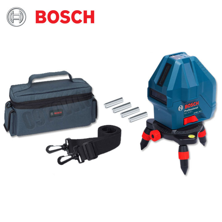 BOSCH GLL 3 15 X PROFESSIONAL 3 LINE LASER LEVEL FREE TRIPOD AND