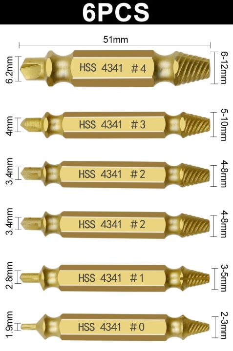 6-pcs-hss-damaged-screw-extractor-drill-stripped-screw-extractor-remover-set-double-ended-broken-screw-bolt-demolition-tools