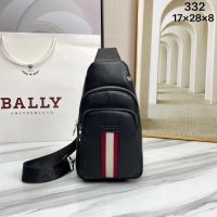 Bally กระเป๋าผู้ชายแบบเดียวกับกระเป๋าคาดอกผู้ชายกระเป๋าสะพายหนังแท้ทุกแบบกระเป๋าสะพายลำลอง