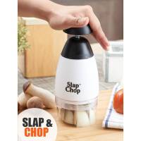 เครื่องสับอาหารแบบมือกด เครื่องบดสับพริก หัวหอม ผัก สลัด เครื่องสับกระเทียม Slap &amp; Chop ที่บดอาหาร