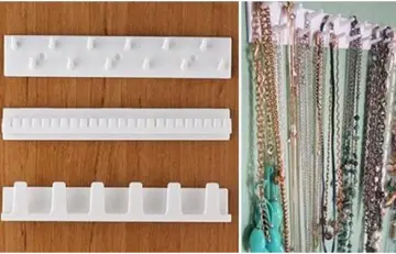 9 in 1 Adhesive Paste Wall Hanging Storage Hooks Jewelry Display Organizer  Necklace Hanger