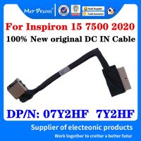 ใหม่ Original 7Y2HF 07Y2HF สำหรับ Dell Inspiron 15 7500 2020 Inspiron 7500แล็ปท็อป DC IN สาย DC IN Line Power Input Jack With