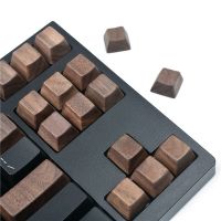 Keycaps Keycaps วอลนัททำด้วยมือ Keycaps ที่กำหนดเองสำหรับเชอร์รี่แป้นพิมพ์กลไก Mx ไม้วอลนัทแข็ง Keycaps คีย์ที่กำหนดเอง SpaceBar คีย์