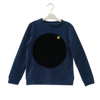 2021children family matching clothes children boys girls velour circle cotton casual dress clothes autumn winter navy blue tops