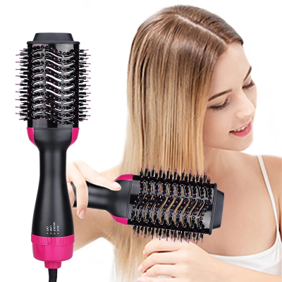 1000W Hair Dryer Hot Brush Dryer Styler One Step Hair Straightener Curler Comb Roller Electric Styler Ion Blow Dryer Brush