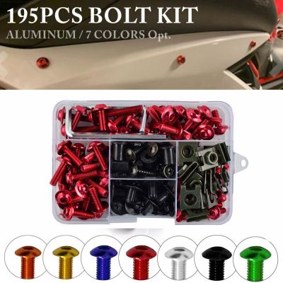 ✎♕ Motorcycle Full Fairing Bolts Fasteners Kit Aluminum M5 M6 Bodywork Screws Nut Set For Kawasaki NINJA 250R 300 Z1000 Z900 Z800