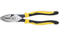 Klein Tools J213-9NECR Jouneyman Pliers Connector Crimp Side, With High-Leverage Design Featuring Crimping Die Behind Hinge, 9-Inch With Crimping