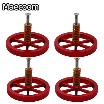 4pcs Super Big Aluminum Heat Bed Adjusting Nut M4 for DIY 3D Printers Platform Leveling 60mm Hotbed Turning Nut