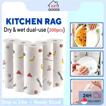 Kitchen Towels Disposable Rag Wet And Dry Dual-Use Cleaning Microfiber Wipe  Table Kitchen Towel Cleaning Dish Washing Cloth - AliExpress