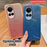 Oppo Reno เคสเงาวับบลิงหรูหรา10 5G 2023สำหรับ Oppo Reno 10 Reno10 Pro Reno10Pro 10Pro + 5G ซิลิโคนนิ่มเคสโทรศัพท์โปร่งใสฝาครอบด้านหลังกันกระแทกป้องกันเลนส์กล้อง