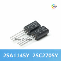 TO92 2SC2705 2SA1145 20ชิ้น10ชิ้นของแท้ใหม่ A1145 C2705เป็น-92ใหม่ทรานซิสเตอร์ไตรโอด2SC2705Y 2SA1145Y