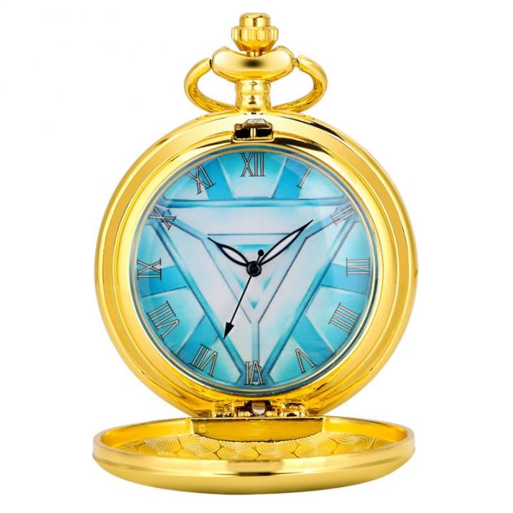 นาฬิกาพอคเก็ตชายควอตซ์-tony-stark-เตาปฏิกรณ์อาร์คคอสเพลย์มหัศจรรย์เวนเจอร์สซูเปอร์ฮีโร่ไอรอนแมน