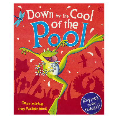 Down by the cool of the pool dancing by the cool pond childrens interesting English story English original picture book rhyme text genuine book