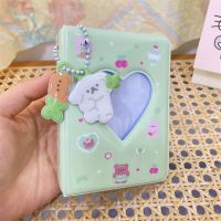 INS Cartoon Animals Photo Album With Pendant 3 Inch Photocard Holder Cute Bear Tiger Collect Book 40 Pockets Mini Instax Albums