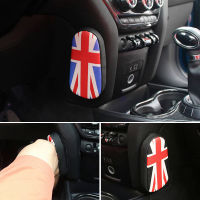 ALeather รถขาเบาะเข่า Pad สนับสนุนหมอน Protector Union Jack สไตล์ Universal สำหรับ Mini Cooper R56 R58 R60 F54 F55 F60M