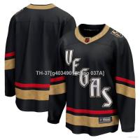 △ g40349011chao 037A เสื้อกีฬาแขนยาว ลายทีม Ani NHL Vegas Golden Knights Jersey Hockey พลัสไซซ์