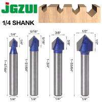 1pc 1/4 "Shank 1/4－ก้าน 90 องศา V Groove Template V-Groove V Grooving Router Bitit Carbide Milling Cutter เจาะไม้