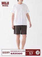 MUJI MUJI Mens Cotton Blend Quick Dry Short Sleeve T-Shirt Casual Versatile