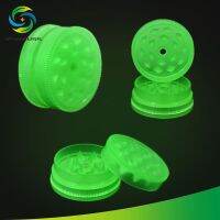 [COD] New luminous three-layer plastic hand smoke grinder diameter 40mm