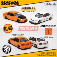 INNO64 1:64 Honda Civic FERIO Typer EK3 Osakajvi RS JDAM รุ่นของสะสมรถโลหะผสมหล่อขึ้นรูป