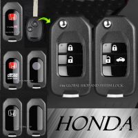 กรอบกุญแจ Honda Jazz City Brio Civic FD Brio Mobilio Key ฮอนด้า แบบพับ พร้อมโลโก้ ( พร้อมส่ง )