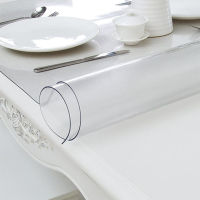 Soft Glass Table cloth 1mm PVC Transparent Tablecloth Waterproof Rectangular Table Cover Pad Kitchen Oil-Proof Table Mat