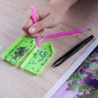 【เก่าฮาร์ดแวร์】 หน้ากาก DIY สำหรับชุดแผ่นสำหรับใส่ทาเล็บภาพวาดเพชรปากกาวาดจุดกล่องเก็บของถาดดิน