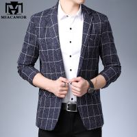 ZZOOI New Classic Blazer Suit Men British Suit Jacket Casual Slim Fit Autumn Terno Masculino Drop Shipping J694