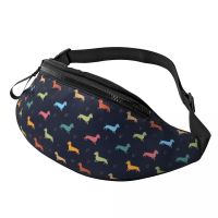 Dachshund Fanny Bag Customized Badger Sausage the Wiener Dog Crossbody Waist Pack Men Women Running Phone Money Pouch Running Belt