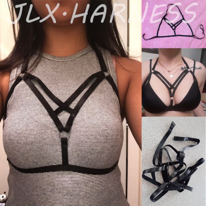 yf-polyester-harness-cupless-fetish-crop-top-bondage-gothic