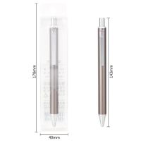 ปากกาโลหะหนา Deli S127ปากกาหมึกเจลปากกาหมึกสีดำเขียนได้0.5มม. ปากกาเครื่องเขียนปากกาหมึกเจลปากกาโรงเรียน