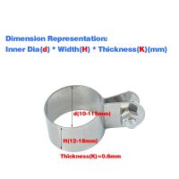 304 Klem Pipa Baja Tahan Karat/Klem Berkuda Braket Pipa Gesper Selang Penjepit Klem Pipa Air