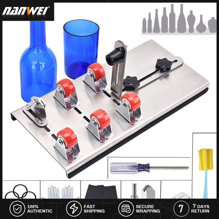 Diy Glass Bottle Cutter Adjustable Sizes Metal Glassbottle Cut