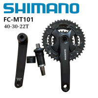 Shimano ALIVIO FC MT101ข้อเหวี่ยง40-30-22T ความเร็ว3X9 170มม. พร้อม BB สำหรับอะไหล่รถจักรยานจักรยานเสือภูเขา MTB