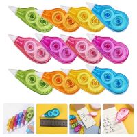 12 Pcs Correction Tape White Duct Students Children Stationery Portable Corrector Writing Small Pp Cute Stationary White-out Correction Liquid Pens