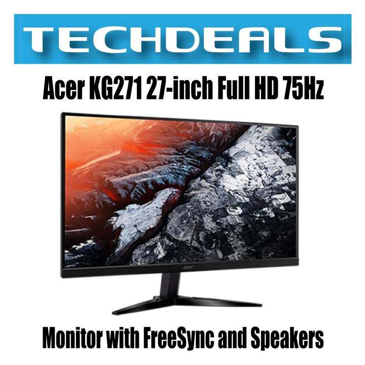 Acer Kg271 27-inch Full Hd 75hz Monitor With Freesync And Speakers 