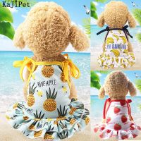 Fruit Print Pet Dog Dresses For Small Dogs Clothes Summer Dress Cute Dress  Puppy Dog Clothes Chihuahua Dogs Pets Clothing Funny Dresses